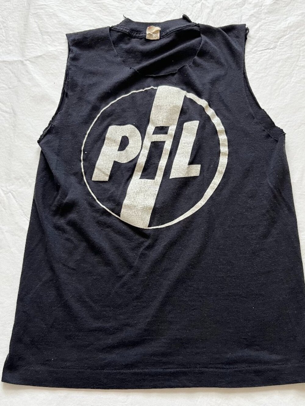 Vintage Public Image Ltd tank top t shirt sleeveless Small Screen Stars 1980s